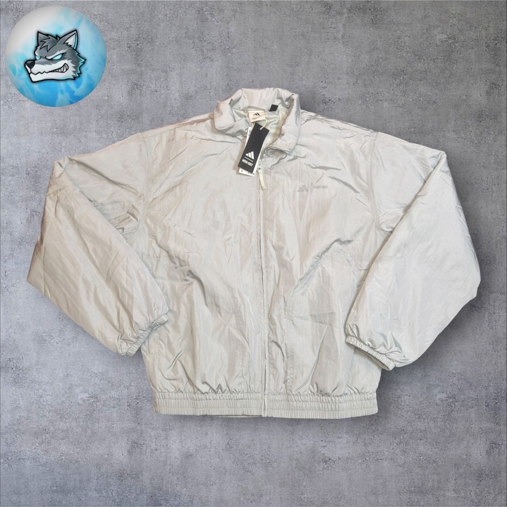 adidas x Moon Boot Padded Tracktop Jacket Wonder Silver Unisex Size Small JM8923